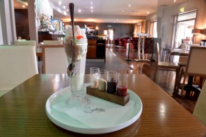 Smiths at Gretna Green Hotel. Eating out. Knickerbocker Glory, 25th May 2016 JONATHAN BECKER